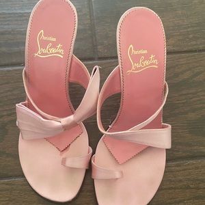 Christian Louboutin pink heels size 38